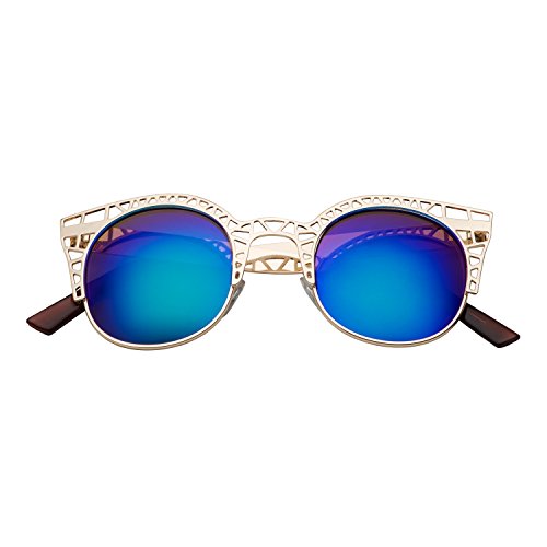 Gold - Blue Mirror