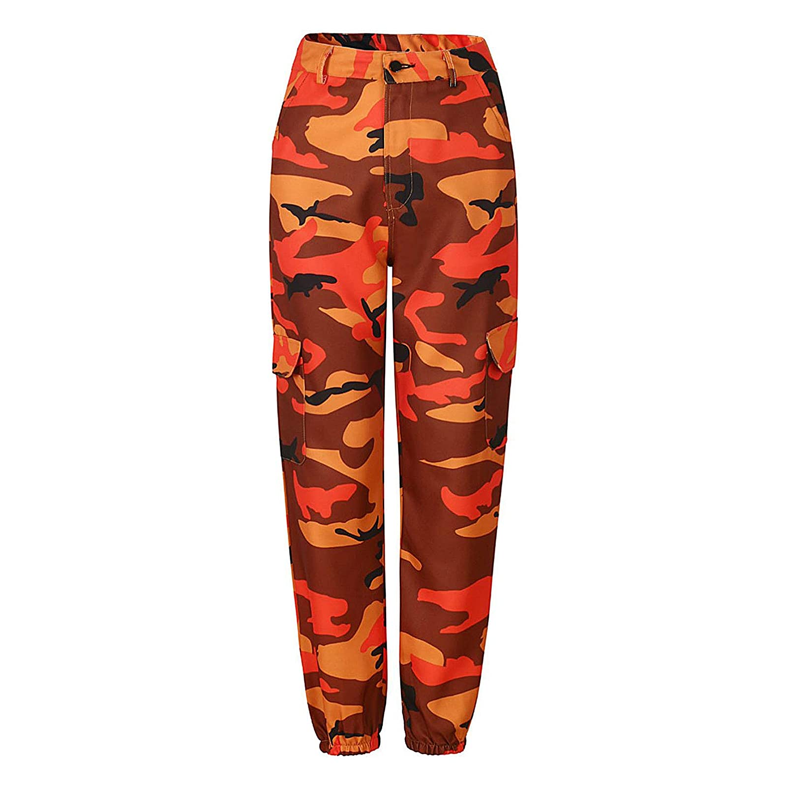 LUETHBIEZX Women's Camouflage Printed Jogger Pants - Stylish Drawstring Streetwear Casual Trousers for Outdoor, Running & Everyday Wear