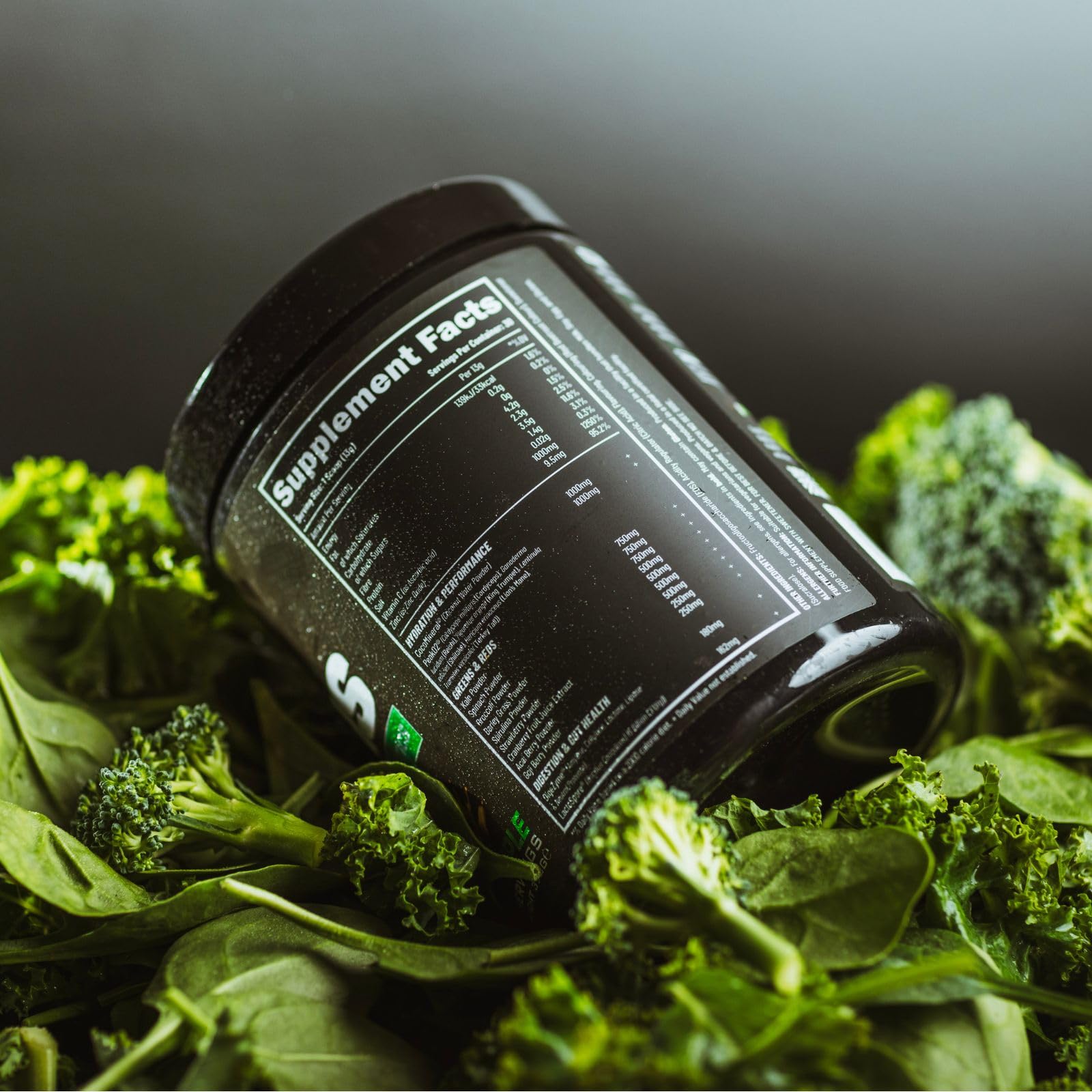 Efectiv Nutrition Performance Greens Powder 390g - Superfood Supplement for Energy, Digestion & Immunity - Perfect for Athletes & Active Lifestyles