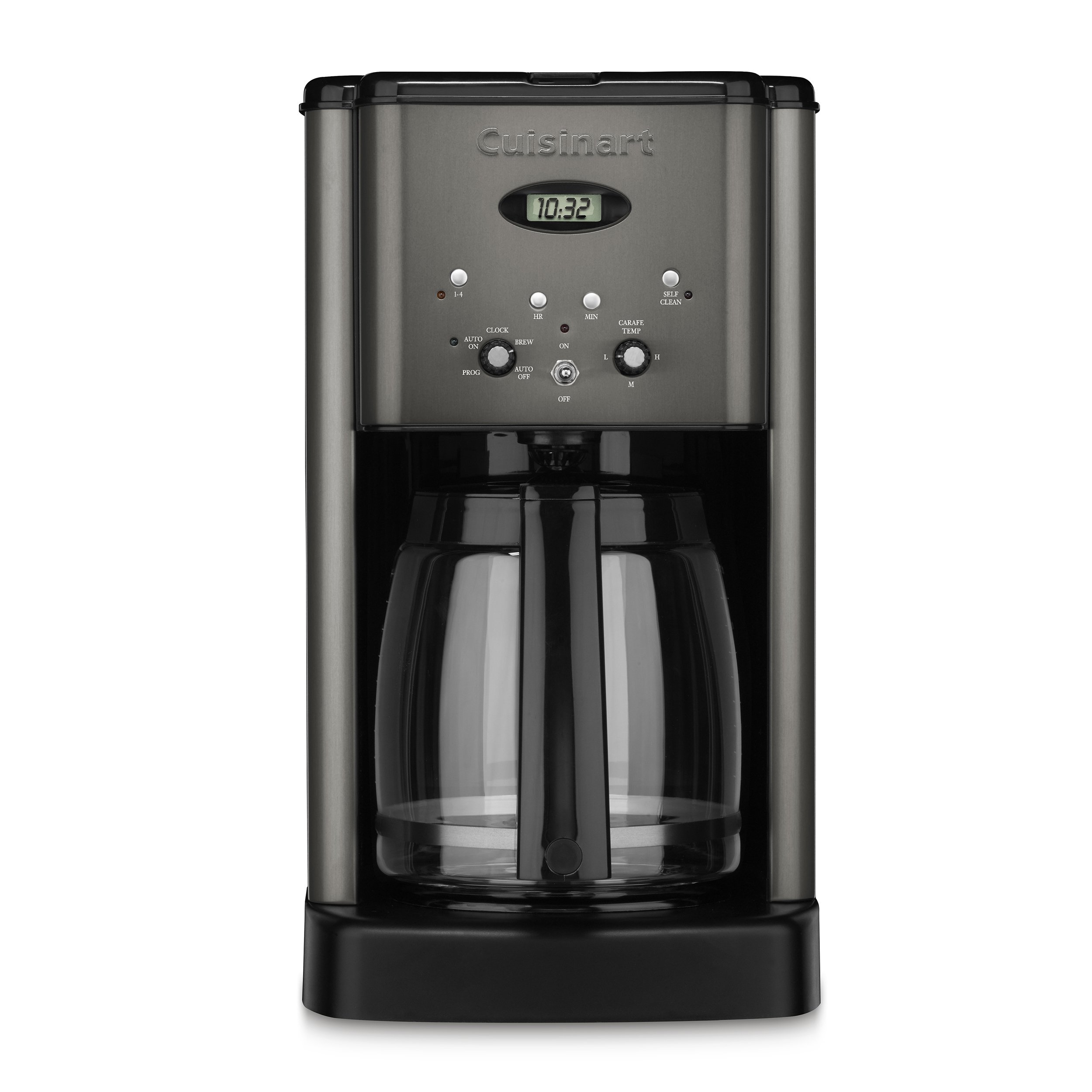 Cuisinart CPT-180BKS 4-Slice Toaster & DCC-1200 12-Cup Coffee Maker Combo - Black Stainless Steel - Perfect for Breakfast & Kitchen Countertop