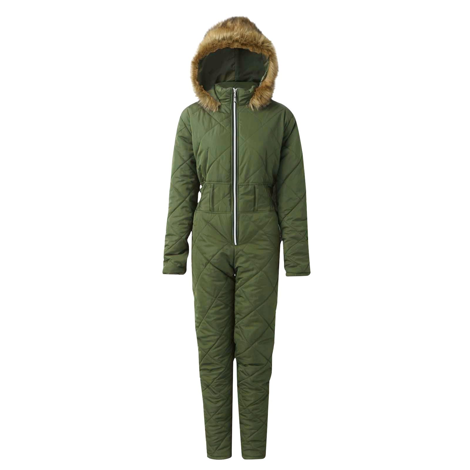 Women's Waterproof Ski Suit - Winter Snowboard Bibs with Hood & Long Sleeves for Outdoor Sports | Perfect for Skiing, Snowboarding & Cold Weather Adventures
