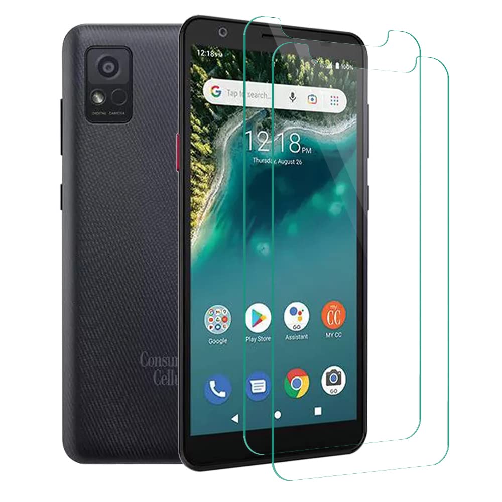 2 Pack Tempered Glass Screen Protector for Consumer Cellular ZTE AVID 589 - 9H Hardness Anti-Scratch HD Clear Screen Protector for Everyday Protection | Perfect for Work, Travel & Daily Use