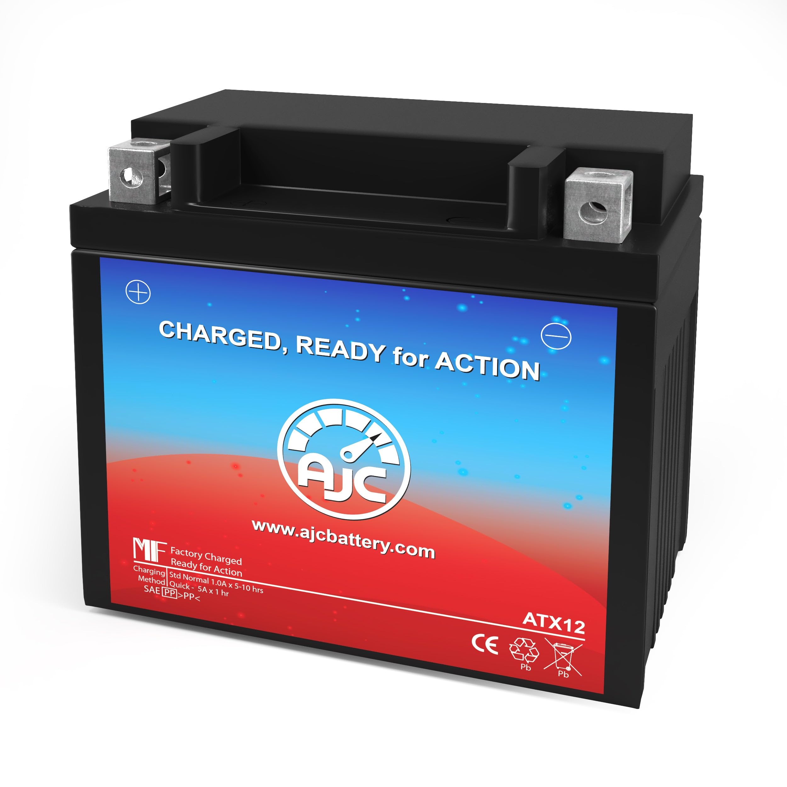 AJC 12V 18Ah Motorcycle Battery - Compatible with Honda Shadow Tourer 1100CC (2001-2007) | Sealed Lead Acid Replacement Battery for Long Rides & Touring | Perfect for Road Trips, Commuting & Adventure Riding