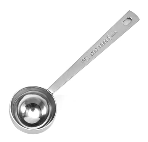 A 15 ML Silver Coffee Scoops