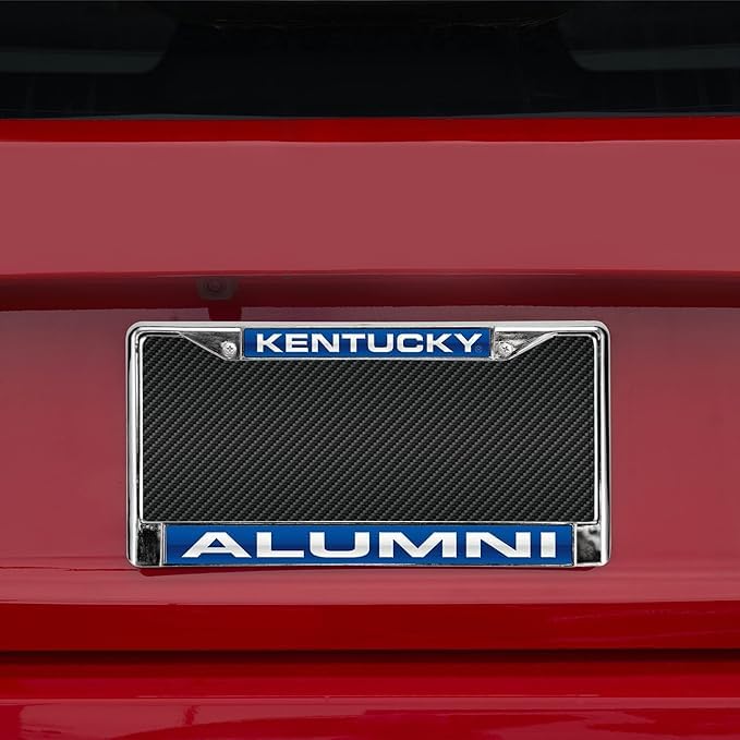 Kentucky Wildcats Alumni Chrome Metal Laser Cut License Plate Frame - Perfect for UK Graduates & Fans - Show Your Pride on Cars, Trucks & Tailgates