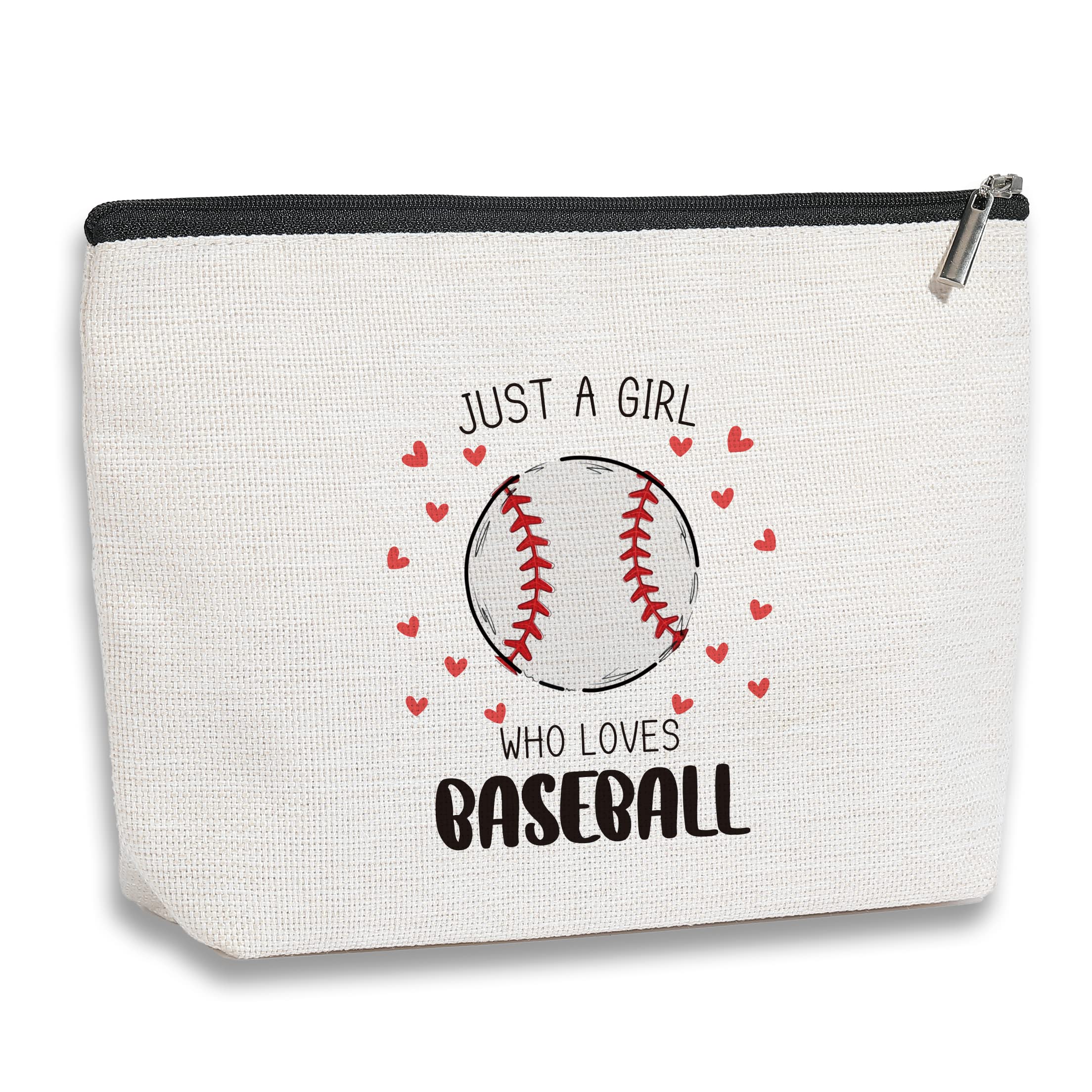 **Funny Baseball Themed Makeup Bag - Best Gift for Women Sports Lovers, Sisters & BFFs - Perfect for Birthdays, Christmas & Game Day Essentials**