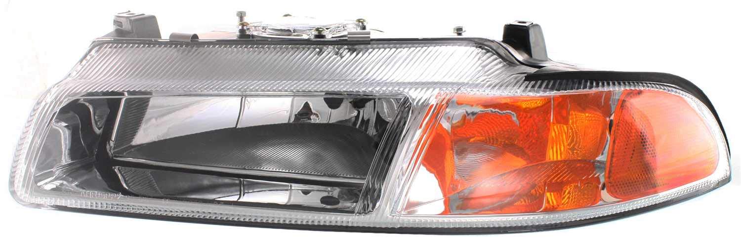 Dodge Stratus 1995-2000 Replacement Headlight Assembly - Driver & Passenger Side Halogen Headlamp with Bulbs, Fits Chrysler Cirrus, Improved Beam Pattern (Replaces #4630873AB, 4630872AB) - Perfect for Night Driving & Vehicle Restoration Projects