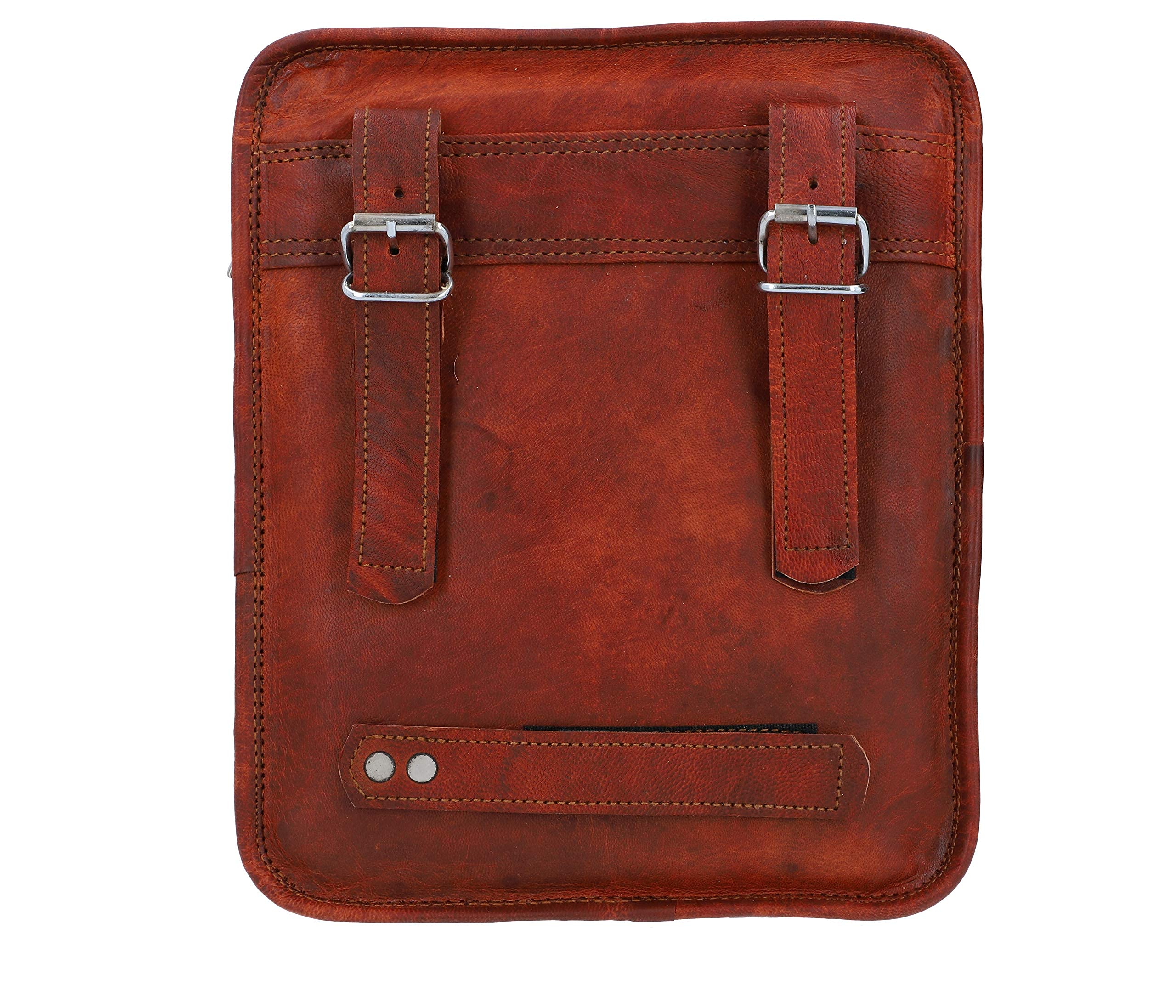 Vintage Brown Leather Bike Handlebar Bag - Gusti Dietrich T. Crossbody Shoulder Bag for Cycling, Commuting & Outdoor Adventures