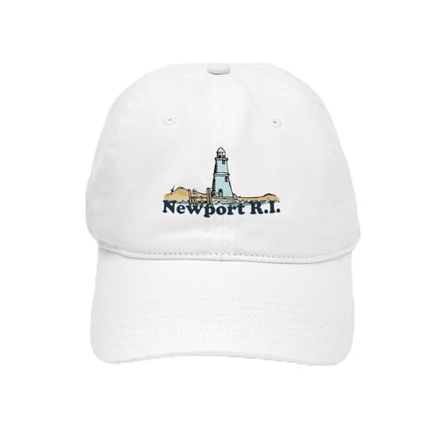 White - Newport Beach Ri Lighthouse Design Cap