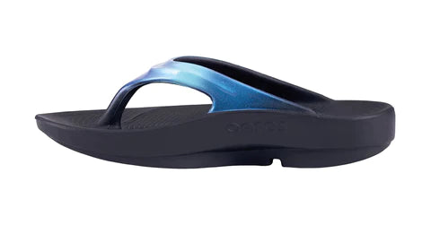 OOFOS Women's Oolala Atlantis Recovery Sandals - Lightweight Comfort Slides for Post-Workout, Yoga & Relaxation - Perfect for Beach, Pool & Home Use