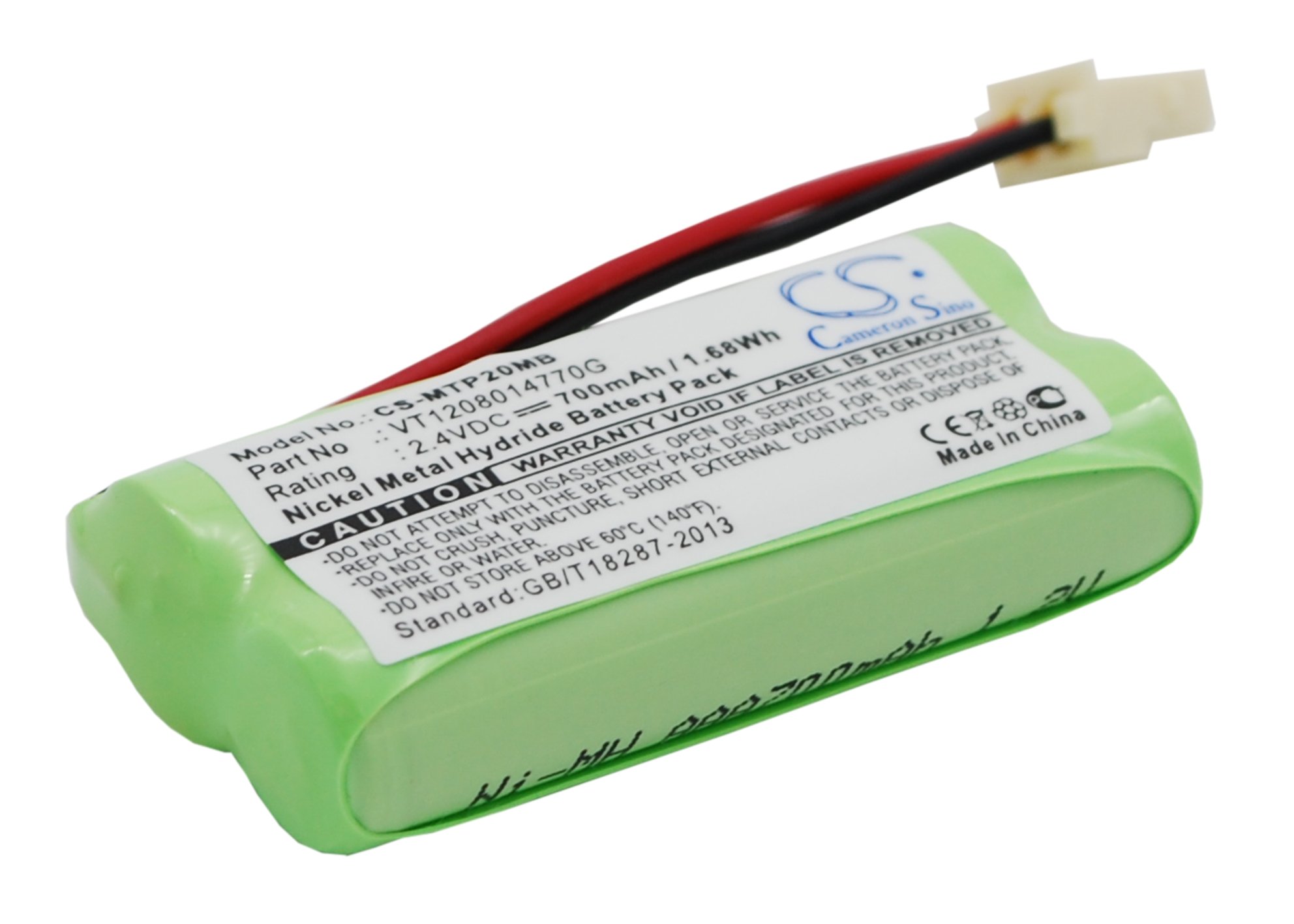 700mAh Replacement Battery for Motorola MBP161 MBP161TIMER MBP20 Baby Monitor - Compatible with VT1208014770G - Long Lasting Power for Home Security & Baby Monitoring