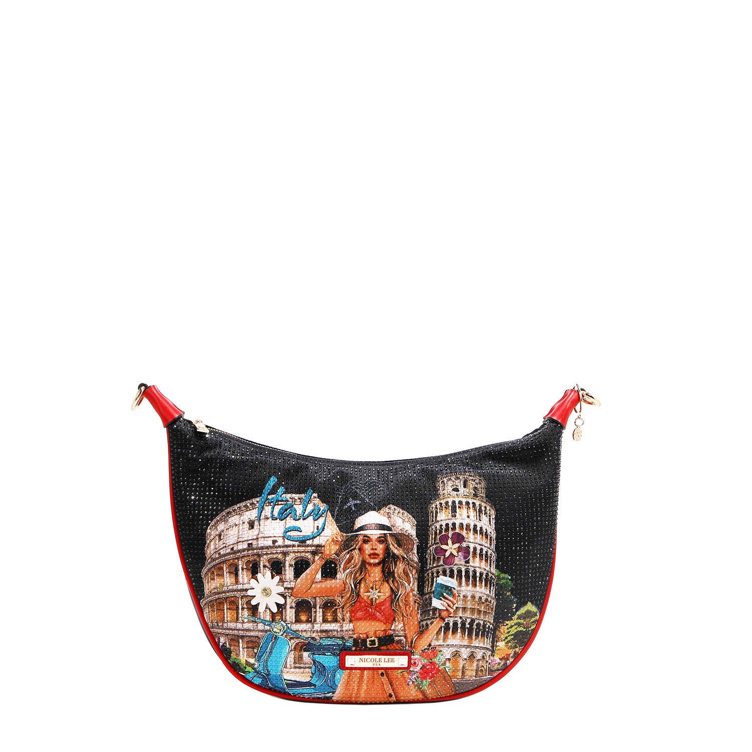 Martha Travels Italy Shoulder Bag - Stylish & Durable Crossbody Purse for Women, Perfect for Travel, Shopping & Everyday Use