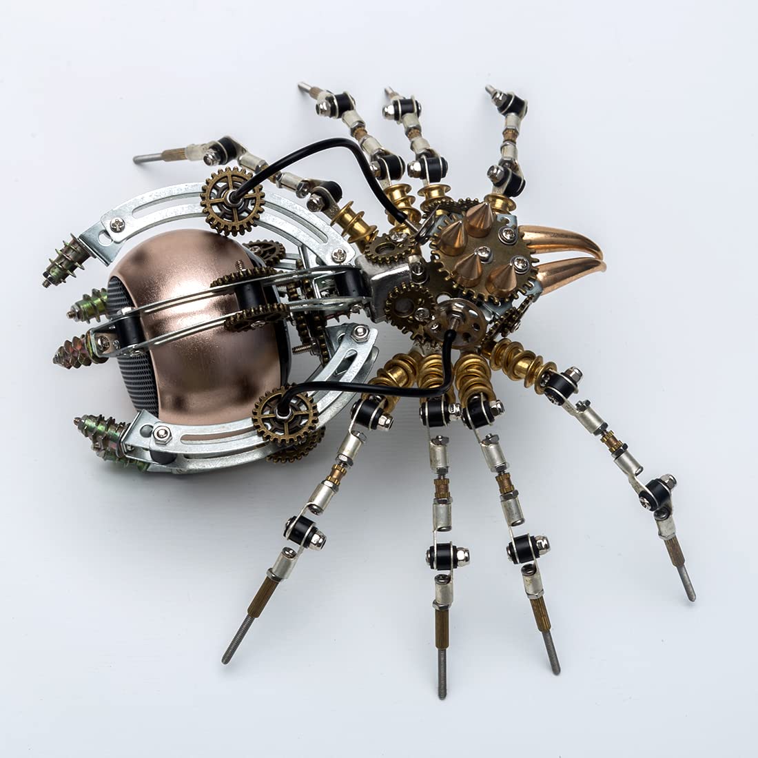 3D Metal Puzzle Spider with Built-in Speaker - DIY Assembly Model Kit for Adults & Teens - Includes Tools & Step-by-Step Guide - Perfect STEM Gift, Home Decor, and Desk Ornament for Office, Gaming Room, or Study Space
