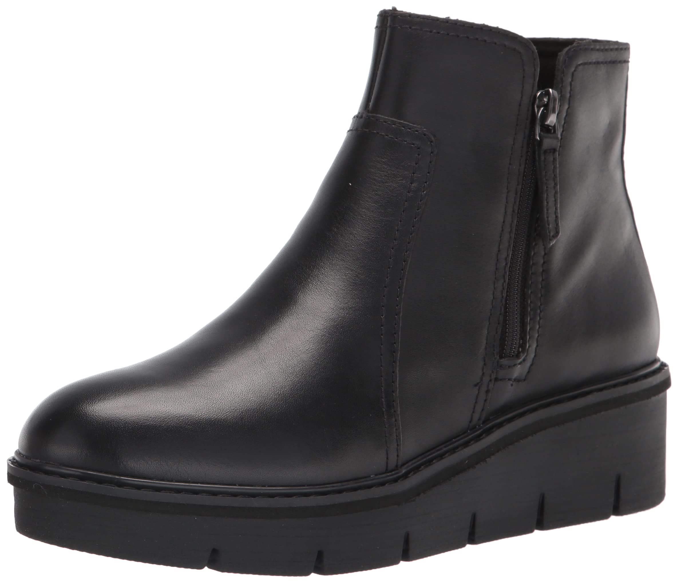 Clarks Women's Airabell Zip Ankle Boot - Comfortable Leather Booties for Fall & Winter | Fashion Chelsea Boots for Casual Outfits & Office Wear