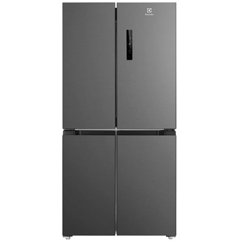 Electrolux EQE4900B 497L French Door Refrigerator - Energy Efficient Stainless Steel Fridge for Modern Kitchen & Large Family Use