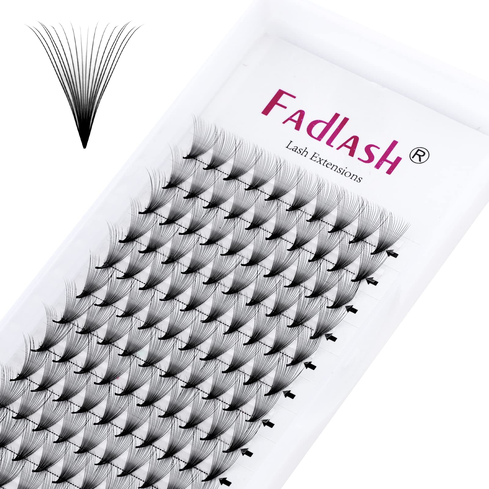 3D-20D Pointy Base Volume Eyelash Extensions Premade Fans - 0.05/0.07/0.10mm C/CC/D/DD Curls (16D-0.07C, 11mm) - Professional Salon Quality Lashes for Dramatic Eye Makeup & Special Occasions