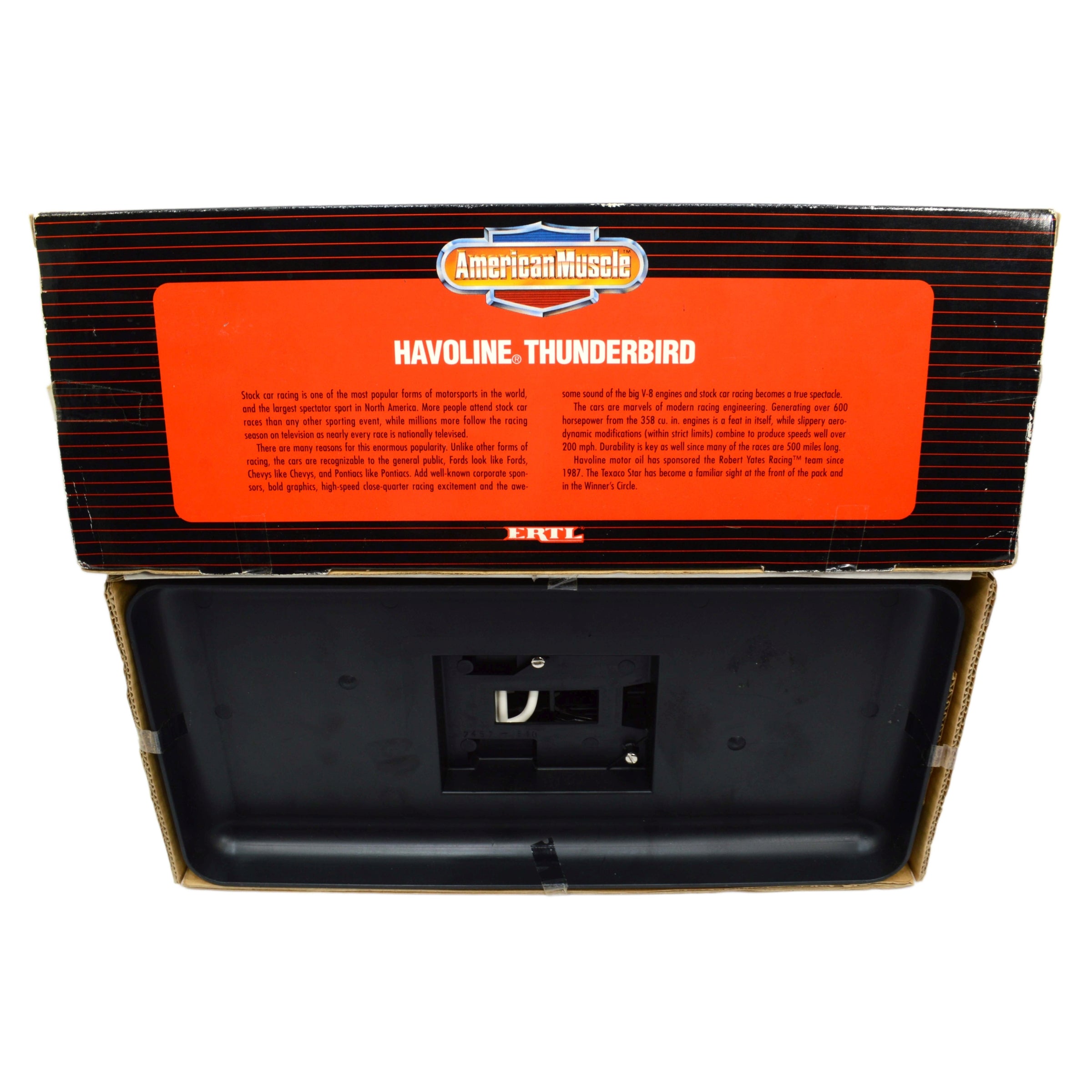 1:18 Scale ERTL Diecast Havoline Thunderbird 1993 American Muscle Car Model - Collectible Vintage Toy for Display & Racing Enthusiasts
