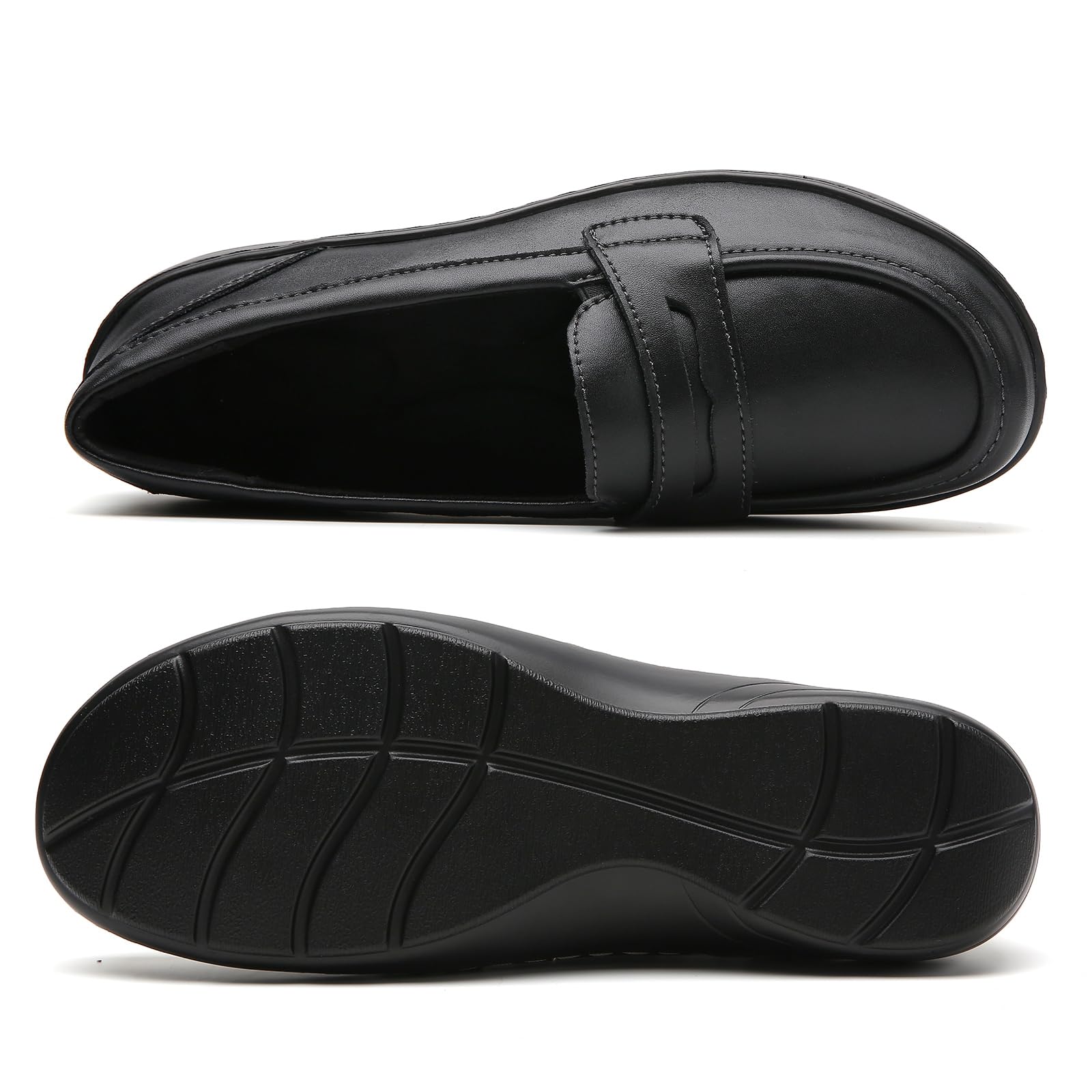 QAE Women's Leather Loafers - Orthopedic Comfort Slip-On Casual Shoes for Walking, Work & Dress | Perfect for Office, Travel & Everyday Wear