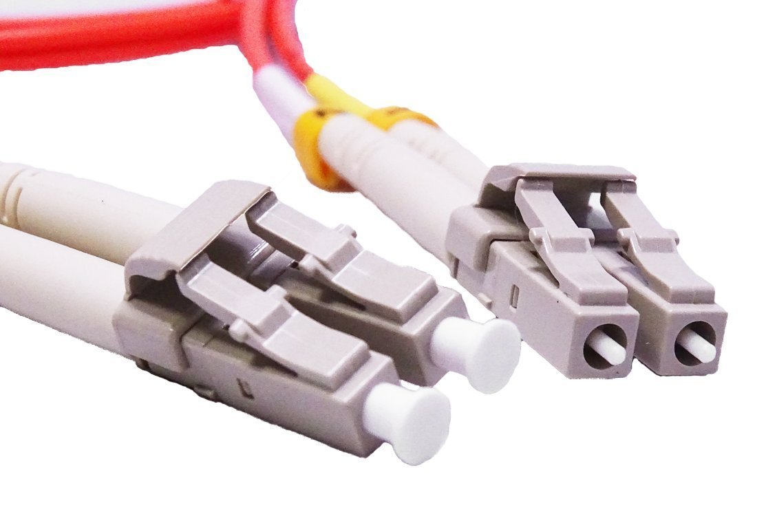 10 Pack 10M LC to LC Duplex Multimode Fiber Optic Cable (50/125μm) - Orange - High Speed Data Transmission for Network Switches, Servers & Data Centers