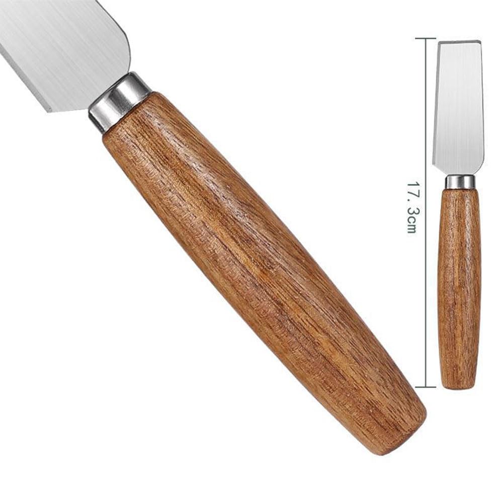 Premium Charcuterie Board Accessories Set - 6-Piece Cheese & Butter Spreaders with Wooden Handles - Includes Mini Serving Tongs, Spoons & Forks - Perfect for Charcuterie Boards, Cheese Platters, Dinner Parties, Weddings & Holiday Gatherings (Christmas, Thanksgiving, Easter)