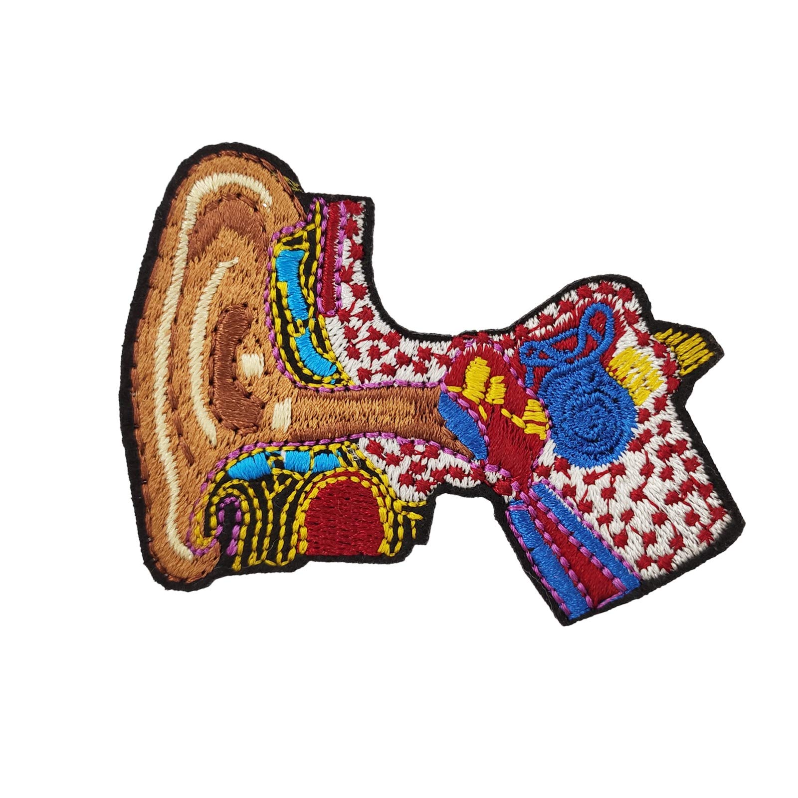 Gothic Halloween Iron On Patches - Cute Embroidered Ear Patches for DIY Costumes, Jackets, Bags & Accessories | Perfect for Cosplay, Halloween Outfits & DIY Crafts