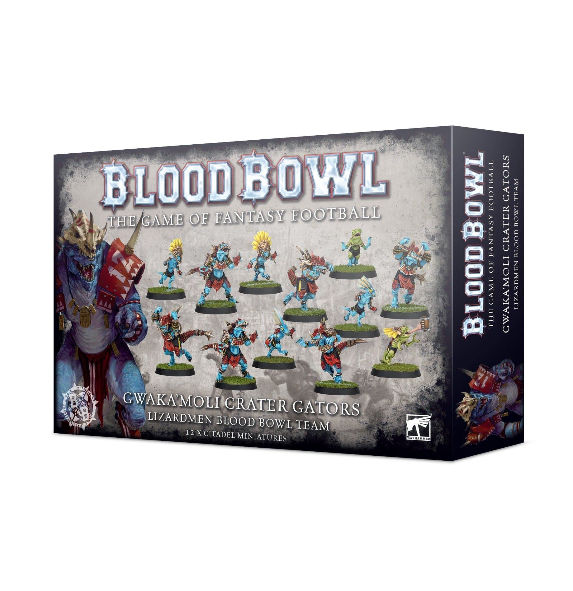 Games Workshop Blood Bowl - Gwaka'moli Crater Gators Team Set | Fantasy Football Board Game Miniatures | Perfect for Tabletop Gaming & Collectors