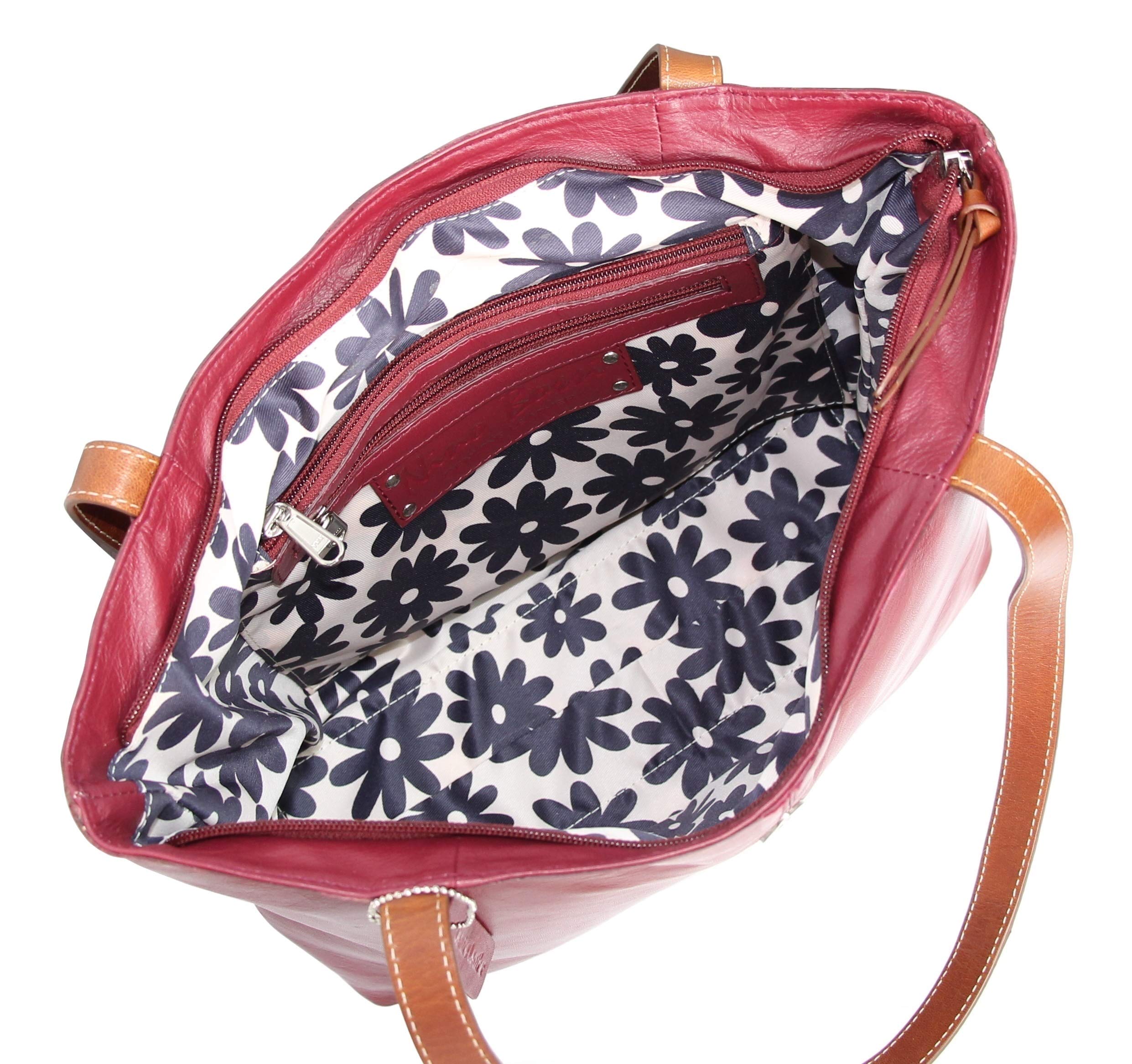 Premium Genuine Leather Tote Bag for Women - Stylish & Durable Handbag for Work, Travel & Everyday Use | Tilly Brand