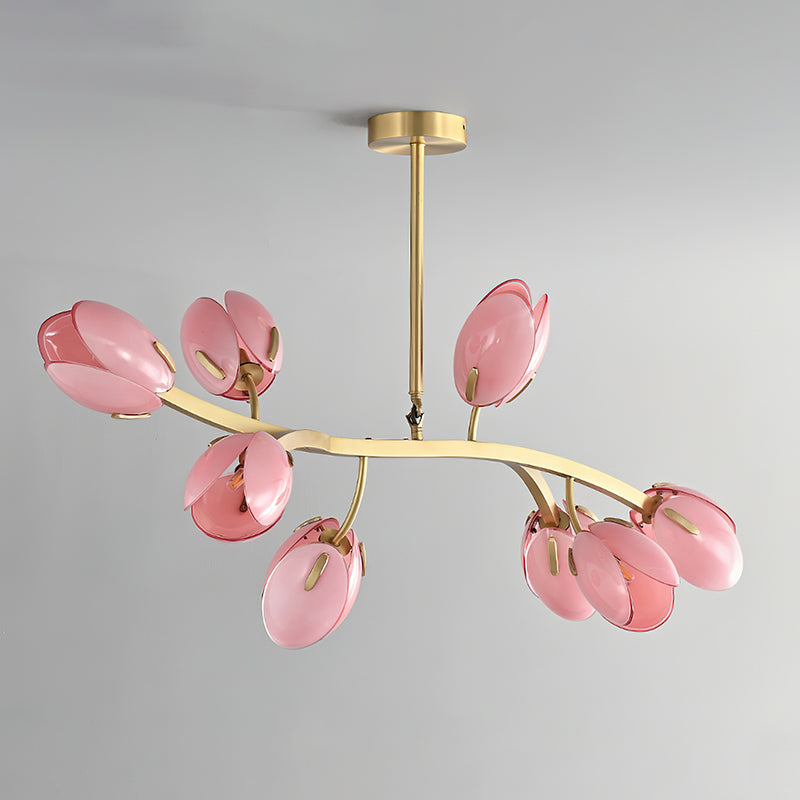 Belluno Crystal Chandelier - Elegant Modern Ceiling Light Fixture for Dining Room, Living Room & Bedroom - Perfect for Home Decor & Wedding Venues