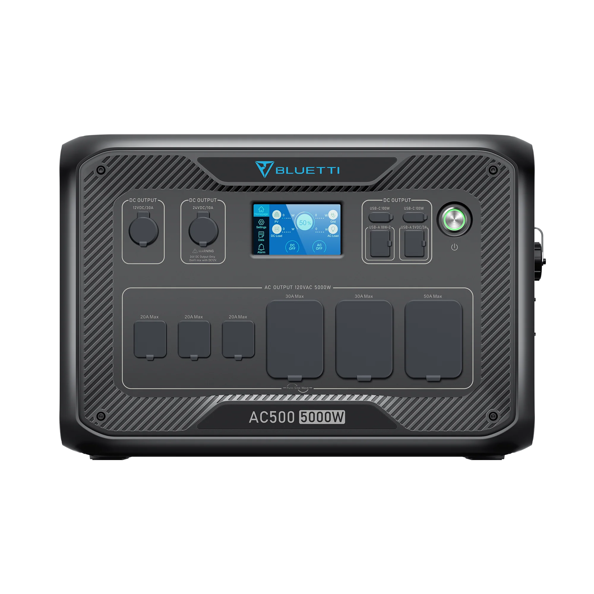 BLUETTI AC500 + B300S Solar Power Station | 5000Wh Home Battery Backup System for Emergency Power, Off-Grid Living & RV Camping