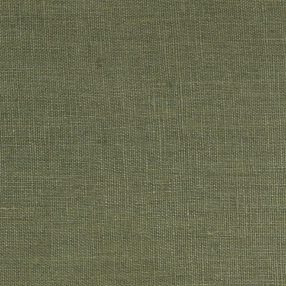 Tuscany Linen Fig Green Throw Pillow 17x17 Square with Insert - Soft Decorative Cushion for Sofa, Bed & Living Room