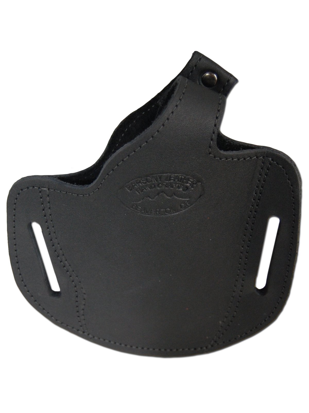 Barsony New Black Leather Pancake Holster for 2