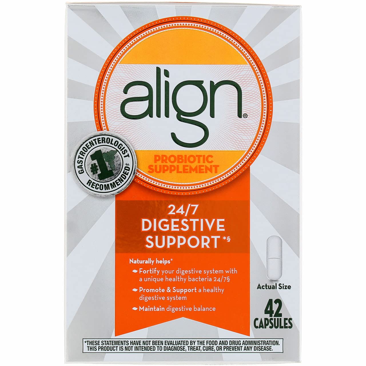 Align Digestive Care Probiotic Supplement - 84 Capsules for Gut Health & Digestion Support | Daily Probiotic for Women & Men | Travel-Friendly Pack
