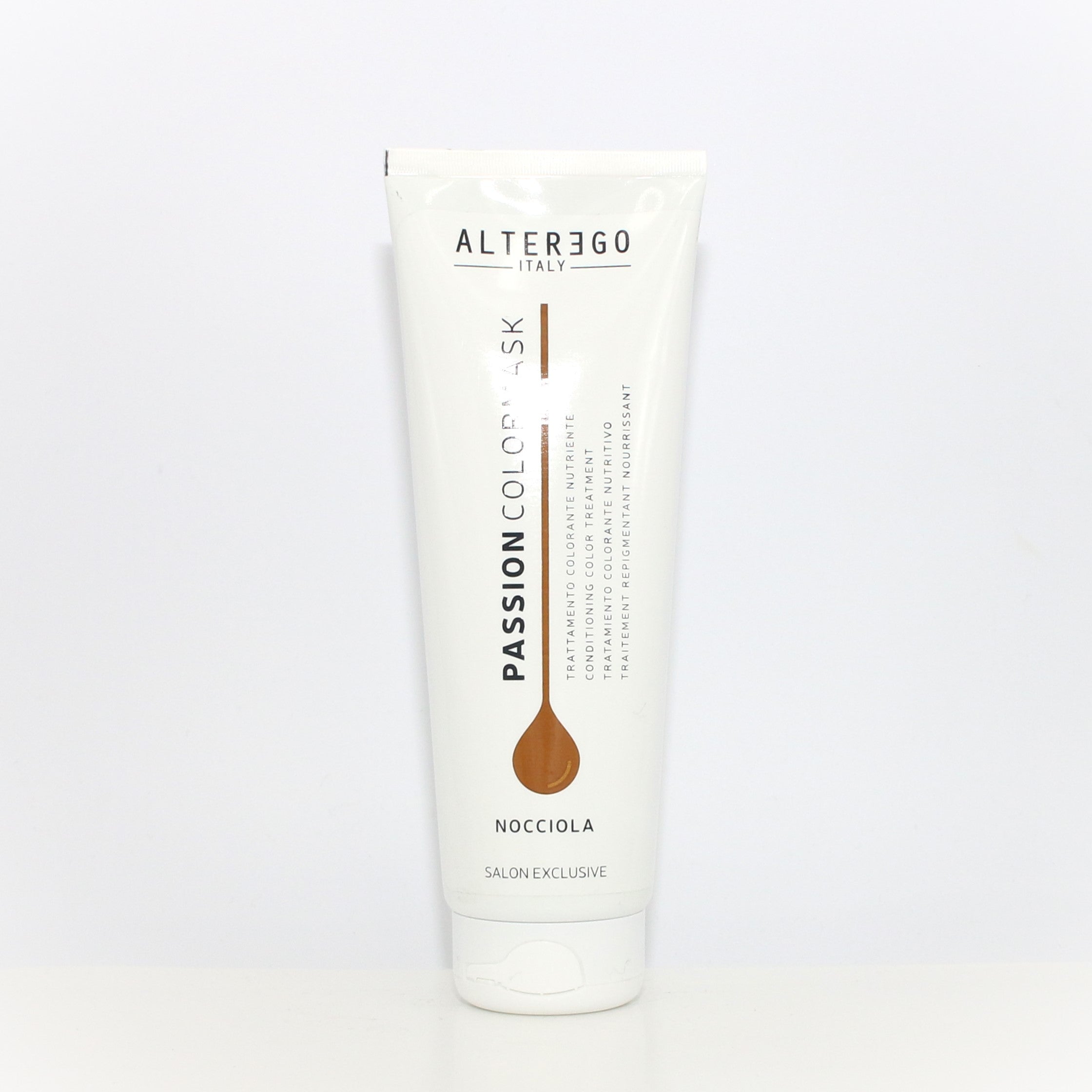 ALTEREGO Passion Colormask Nocciola 8.45 oz - Nut Brown Hair Color Mask for Vibrant Shine & Deep Conditioning | Perfect for Dry, Damaged Hair at Home Salon Treatment