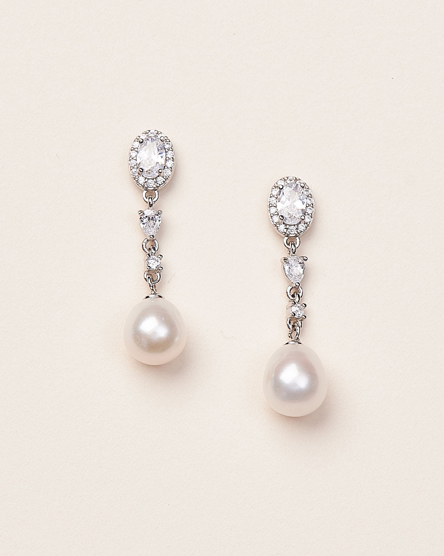 Adele Pearl & Cubic Zirconia Stud Earrings for Women - Elegant Fashion Jewelry for Parties, Weddings & Daily Wear