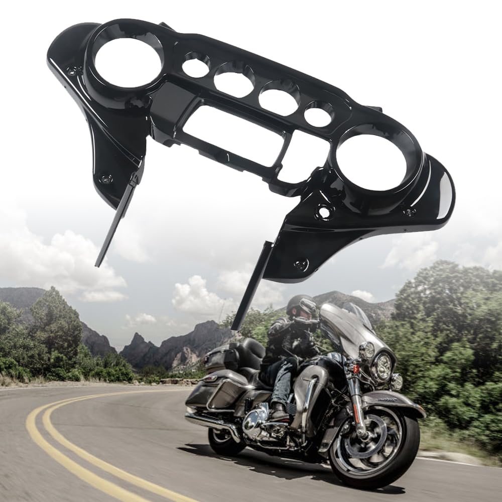 Gloss Black Front Batwing Inner Fairing for 2014-2022 Harley Davidson Touring Street Glide Electra Glide FLHT Ultra Classic - Perfect for Wind Protection and Custom Bike Styling
