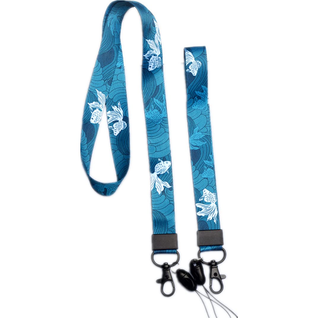 Durable Wrist & Neck Lanyard with Keychain - ID Card Holder, Phone & Wallet Strap for Work, School & Events | Hands-Free Convenience for Nurses, Teachers & Office Professionals