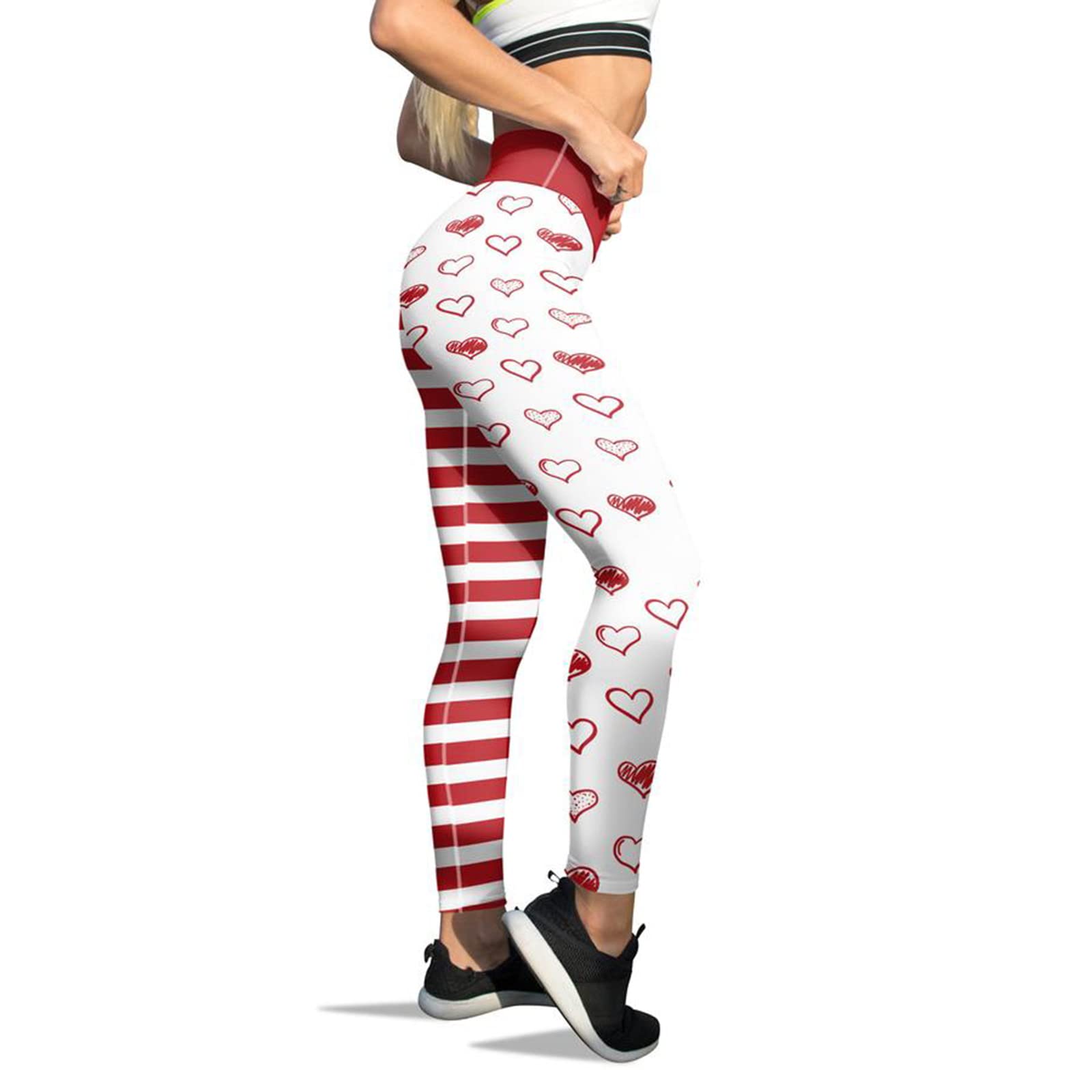 Easter Bunny Printed Women's Leggings - Skinny Yoga Pants for Running, Pilates & Gym - Cute Easter Workout Pants for Women | Perfect for Spring Fitness & Holiday Festivities