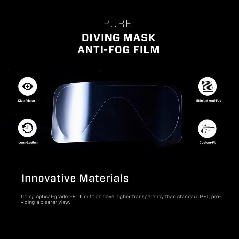 Anti-Fog Film for Diving Masks | Scuba, Snorkeling, Freediving Protection