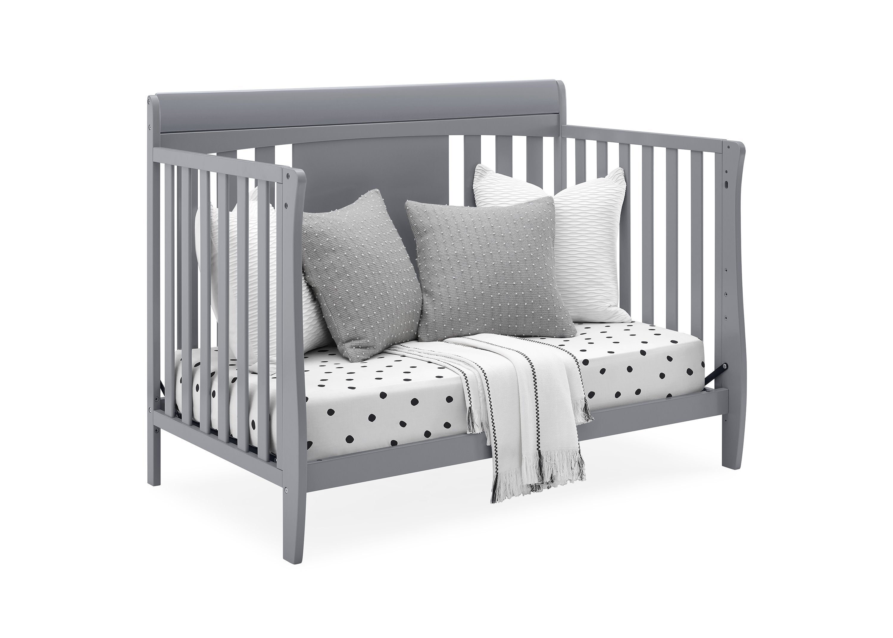 Richmond 6-in-1 Convertible Baby Crib to Toddler Bed with Adjustable Height - Safe Nursery Furniture for Newborns & Kids - Perfect for Bedrooms, Daycares & Nurseries