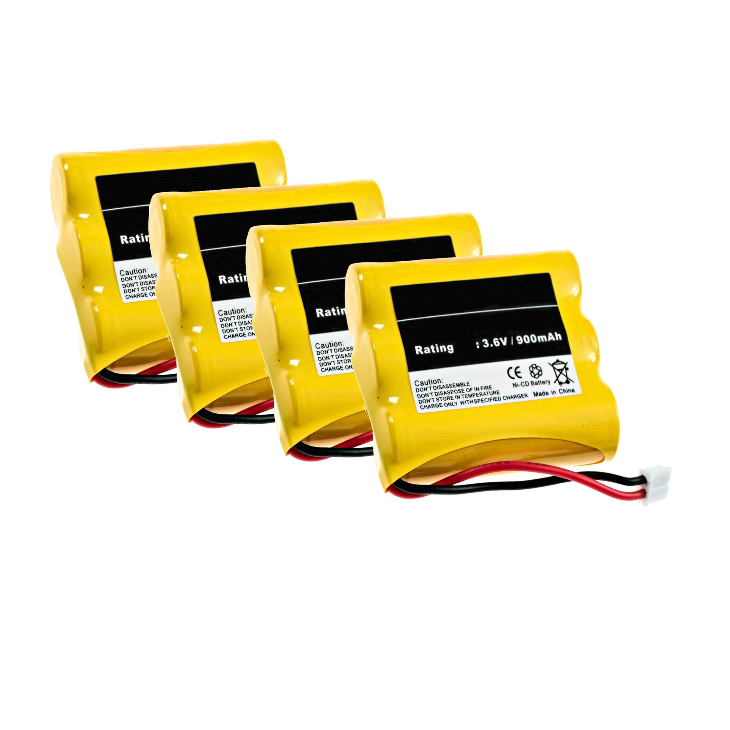 Synergy Digital Cordless Phone Replacement Battery - 4 Pack UL912 Batteries for GP GP60AAS3BMJ Cordless Phone | Long-Lasting Power for Home & Office Communication