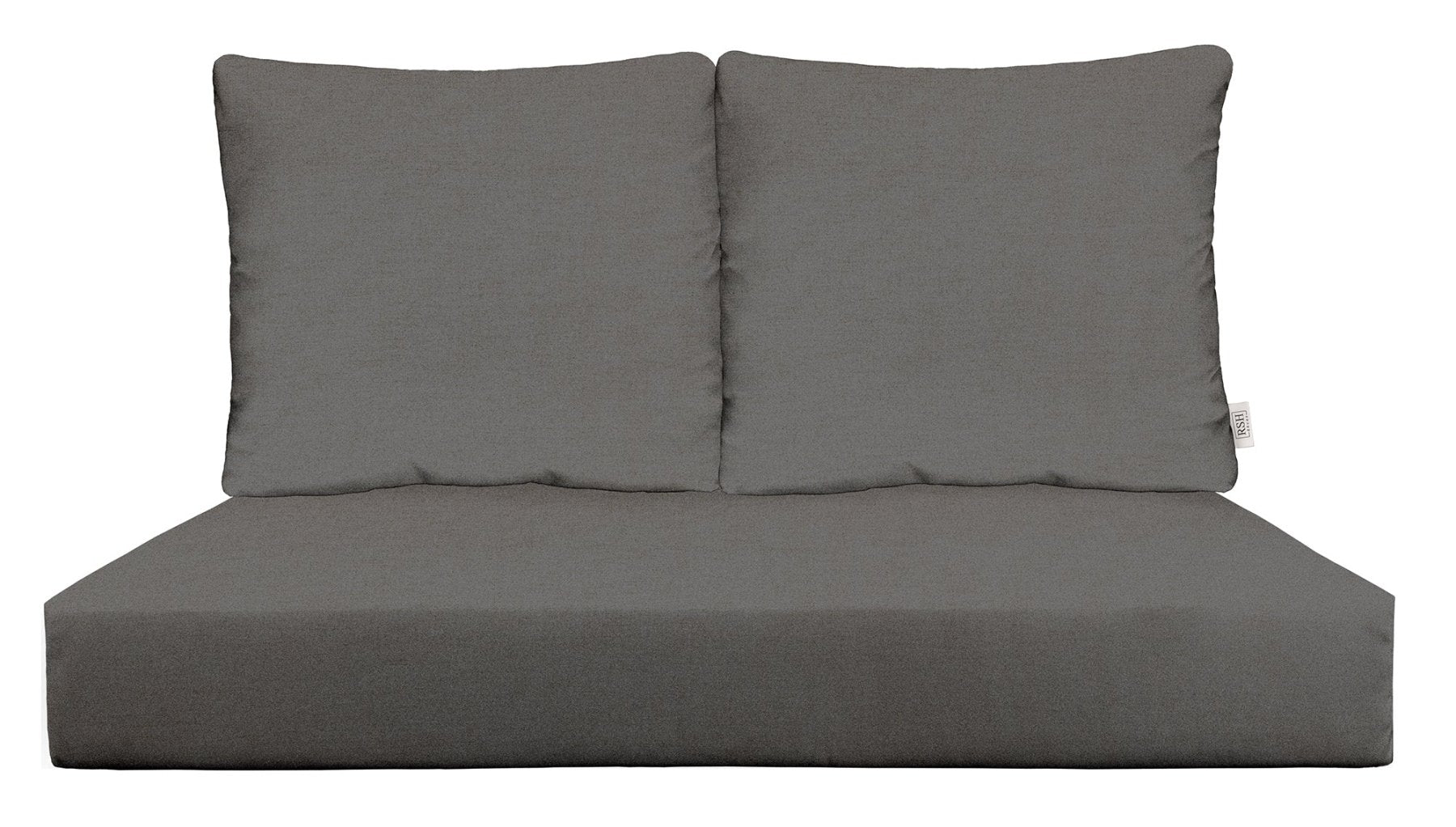 Sunbrella Cast Neutrals Deep Seating Pillow Back Loveseat Cushion Set - Waterproof Outdoor Patio Furniture Cushions for Sofa, Sectional & Lounge Chairs - Perfect for Poolside, Garden & Backyard Relaxation