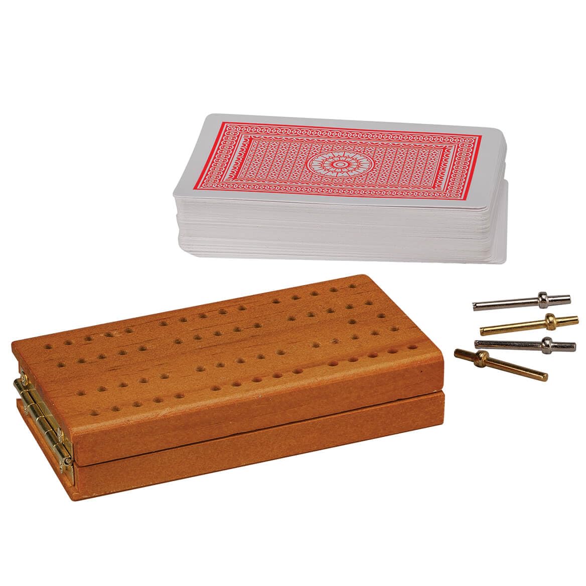 House of Marbles Wooden Cribbage Board Game Set - Classic Family Strategy Game for Adults & Kids - Perfect for Game Nights, Camping & Travel