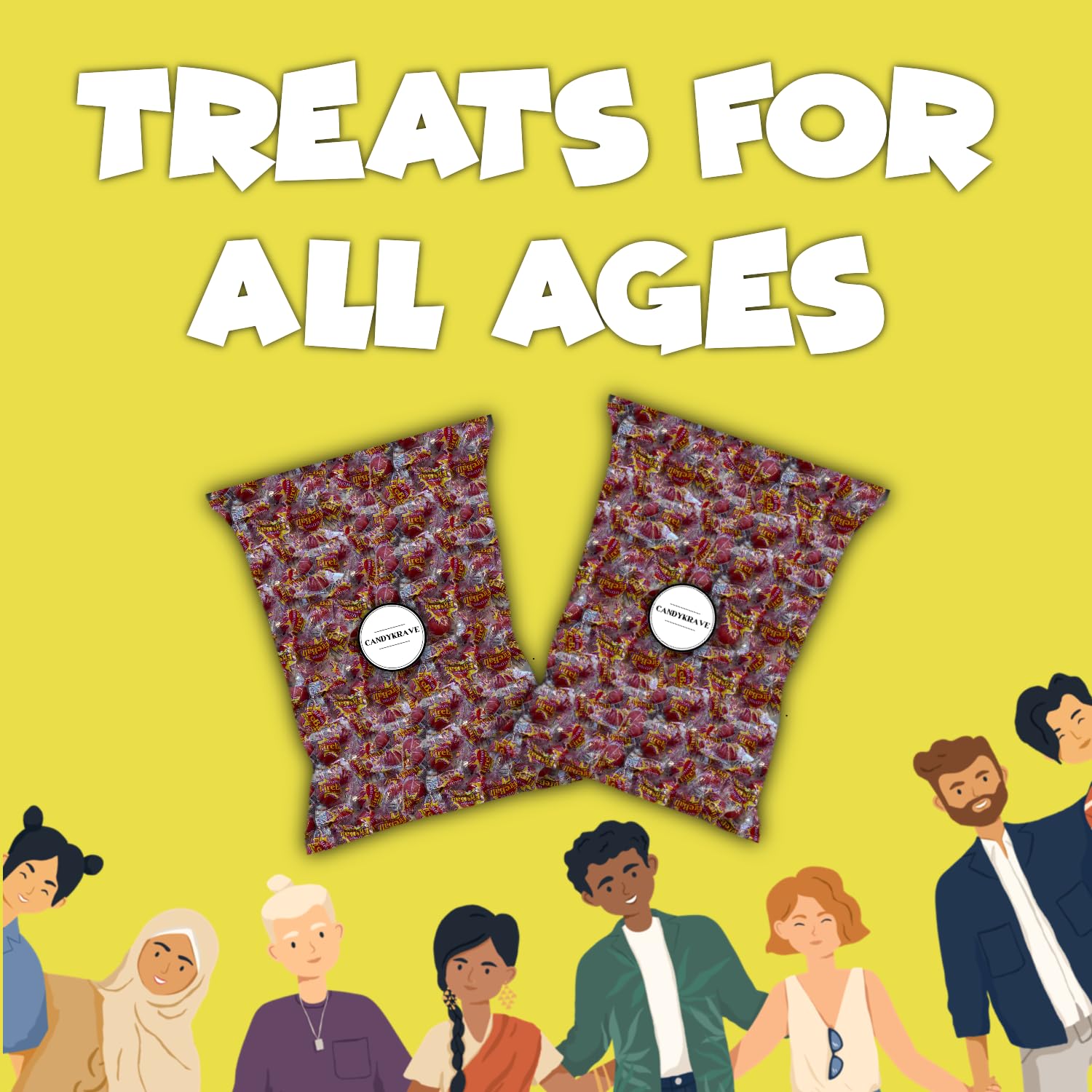 Bulk Atomic Fireballs Candy - 5 LB Cinnamon Flavored Hard Candy Individually Wrapped - Jawbreakers for Parties, Halloween Treats & Office Snacks