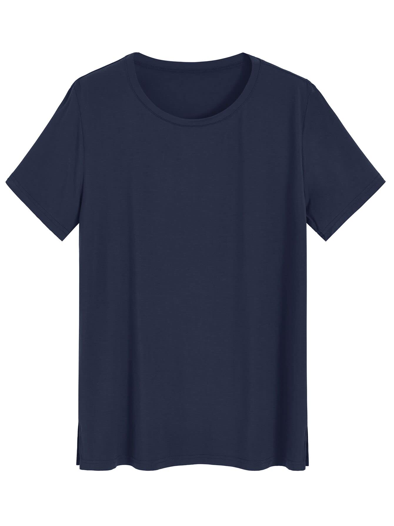 Women's Plus Size Pajama Tops - Soft & Comfy Viscose Sleep Shirt for Lounge & Nightwear | Cozy Homewear & Relaxation