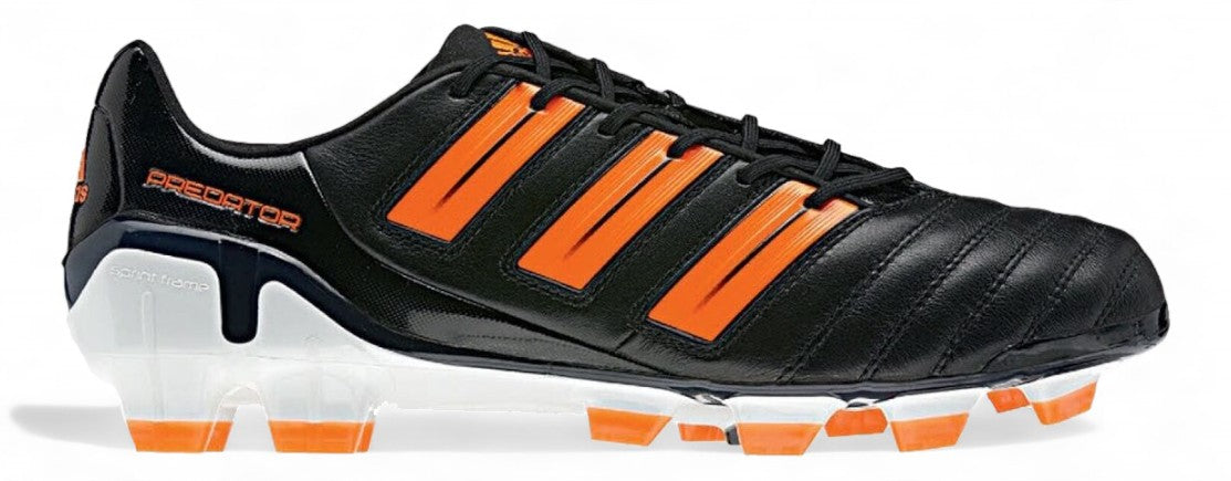 Adidas Predator adiPower FG Soccer Cleats - Black/Orange - Firm Ground Football Boots for Men, Perfect for Competitive Matches & Training Sessions