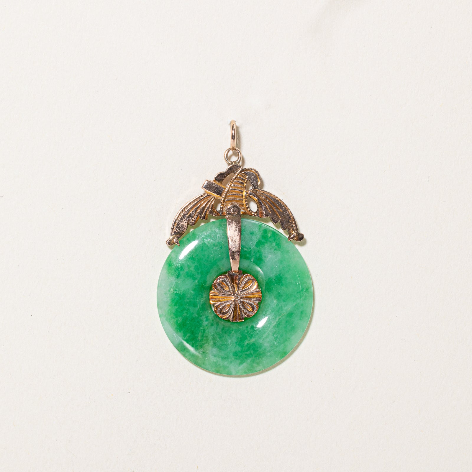 18.00ct Natural Donut Jadeite Pendant - AAA Grade Green Jade Jewelry for Women, Gift for Her, Birthday, Anniversary, Meditation & Spiritual Healing