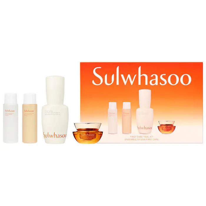 Sulwhasoo First Care Trial Kit - Korean Skin Care Set for Hydration & Anti-Aging | Perfect for Daily Routine & Travel Skincare Essentials