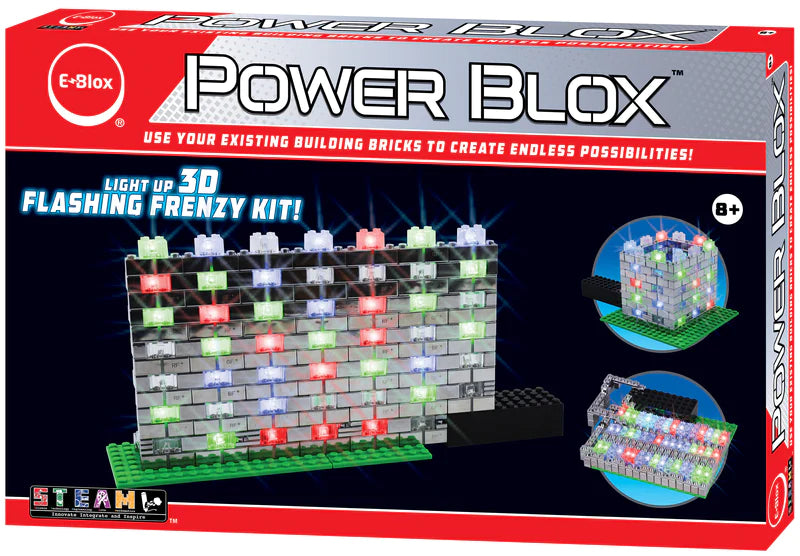 Power Blox™ Flashing Frenzy Set - Light Up Building Blocks for Kids, STEM Educational Toys - Perfect for Birthday Gifts & Creative Play at Home or School