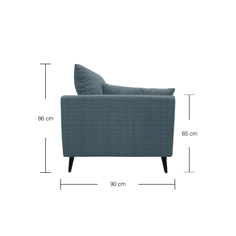 Premium Benz Armchair with EcoClean Fabric - Modern Luxury Living Room Seating for Home & Office Comfort