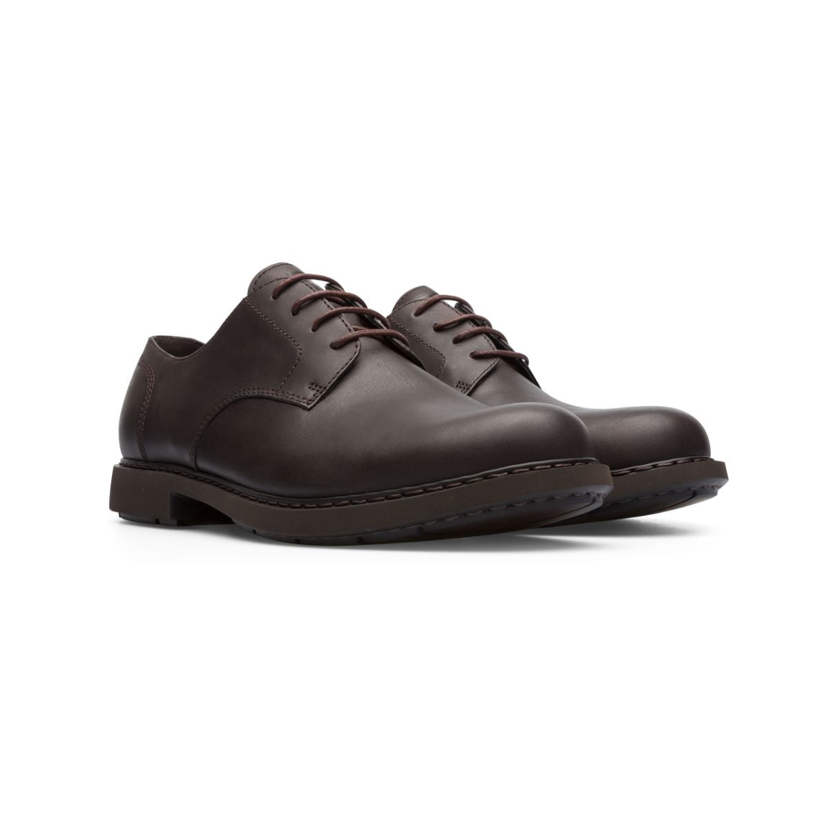 Camper Men's Neuman Leather Loafers in Dark Brown - Comfortable & Stylish Slip-On Shoes for Business Casual & Travel